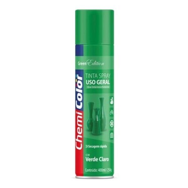 Tinta Spray Uso Geral Verde Claro 400 ml Chemicolor - 1
