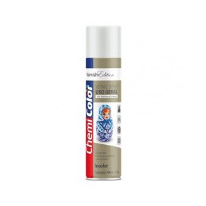 Tinta Spray Uso Geral Verniz Incolor 400 ml Chemicolor