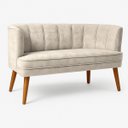 Ver imagem 2 de Sofá Namoradeira Confortável para Sala de Estar Tecido Veludo Luxo