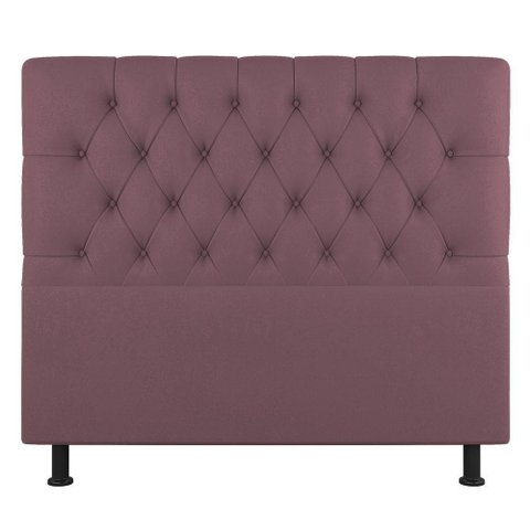 Cabeceira Cama Box Solteiro Nice 90cm Suede Rosê - Abmaza