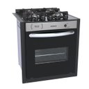 Ver imagem 1 de FOGAO DE EMBUTIR 4 BOCAS VENAX GAUDI PRISMA VITREO INOX GAS GLP