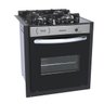 FOGAO DE EMBUTIR 4 BOCAS VENAX GAUDI PRISMA VITREO INOX GAS GLP - 1