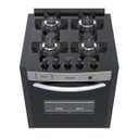Ver imagem 2 de FOGAO DE EMBUTIR 4 BOCAS VENAX GAUDI PRISMA VITREO INOX GAS GLP