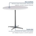 Ver imagem 6 de Mesa de Jantar Redonda Tampo MDF 90cm com Base de Aço Casual