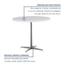 Ver imagem 3 de Mesa de Jantar Redonda Tampo MDF 90cm com Base de Aço Casual