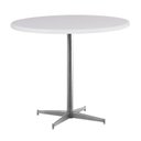 Ver imagem 2 de Mesa de Jantar Redonda Tampo MDF 90cm com Base de Aço Casual Branco/Cromado