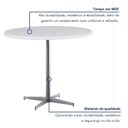 Ver imagem 7 de Mesa de Jantar Redonda Tampo MDF 90cm com Base de Aço Casual