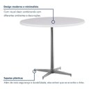 Ver imagem 5 de Mesa de Jantar Redonda Tampo MDF 90cm com Base de Aço Casual