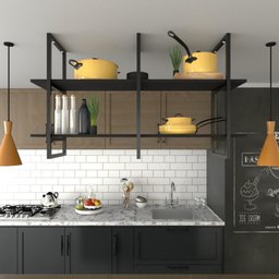 Prateleira Industrial Suspensa Teto Cozinha pratileira prateleira mdf nicho industrial nichos para - 1