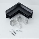 Ver imagem 4 de Conexão Emenda L De Quina Trovão Preto P/ Perfil Sobrepor Usina ST2871