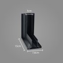 Ver imagem 2 de Conexão Emenda L De Quina Trovão Preto P/ Perfil Sobrepor Usina ST2871