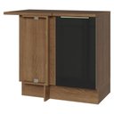 Ver imagem 1 de Balcão de Canto 1 Porta Rustic/Preto Lux Madesa