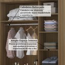 Ver imagem 6 de Guarda Roupa Modulado 3 Portas e 4 Gavetas 132cm Veneza Luciane Móveis