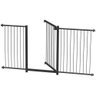 Grade Portão Pet Bebê Divisor Ambiente 143 a 148 Cm Preto - 1