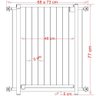 Grade Portão Pet Bebê Divisor Ambiente 143 a 148 Cm Preto - 8