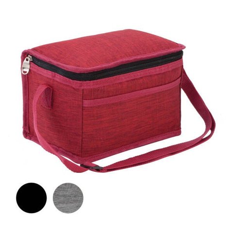 Bolsa Térmica Feminina Masculina Porta Marmita Lanche Bebida / BT-411 - Vermelho escuro