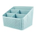 Ver imagem 2 de Organizador De Cosméticos Maquiagem Escritório Porta Pincel - Azul claro