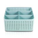 Ver imagem 1 de Organizador De Cosméticos Maquiagem Escritório Porta Pincel - Azul claro