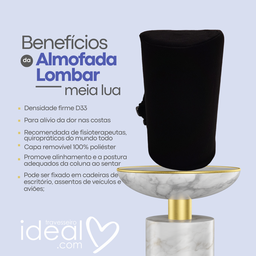Apoio Lombar Formato Meia Lua com Elástico de Fixação - 2