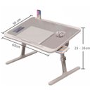 Ver imagem 2 de Mesa para Notebook Dobrável Portátil para Laptop Cama Sofá Regulagem de Inclinação