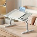 Ver imagem 5 de Mesa para Notebook Dobrável Portátil para Laptop Cama Sofá Regulagem de Inclinação