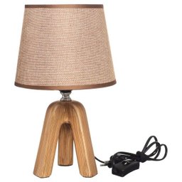 Abajur Luminária Quarto Sala Mesa de Cabeceira Decoração Ambiente / Abj622 - Marrom - 1
