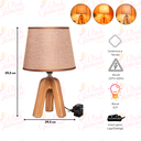 Ver imagem 3 de Abajur Luminária Quarto Sala Mesa de Cabeceira Decoração Ambiente / Abj622 - Creme
