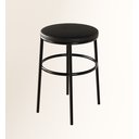 Ver imagem 5 de Banqueta Itália Redonda Estofada 65cm Aço Preto e Corino Impermeável - para Cozinha e Bar