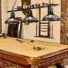 Lustre Pendente Industrial Retrô Preto E27 Triplo Bola de Sinuca Bivolt - 3
