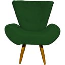 Ver imagem 3 de Kit Poltrona Decorativa Para Sala Recepção Escritório Consultório + Puff Emilia Suede