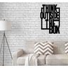 Quadro Decorativo Vazado Think Outside the Box - 1