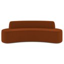 Ver imagem 6 de Sofá 5 Lugares para Sala de Estar Living 300cm Koane D06 Veludo Laranja - Mpozenato