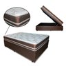 Cama Box com Baú Casal + Colchão de Molas Classic - 1