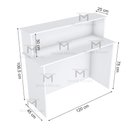 Ver imagem 2 de BALCÃO APOIO LOJA ATENDIMENTO M321.B (CAIXA, LOJA, VALET) MUNDI MOVEIS