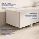 Ver imagem 7 de Rack Extensível para TV até 75 Polegadas 300x56cm Portas Ripadas Aruá CabeCasa MadeiraOriginals