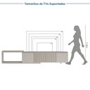 Ver imagem 6 de Rack Extensível para TV até 75 Polegadas 300x56cm Portas Ripadas Aruá CabeCasa MadeiraOriginals