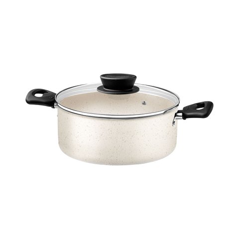 Caçarola Linz Alumínio Antiaderente 20 cm 2,8 L Bege Tramontina