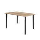 Ver imagem 1 de Mesa de Jantar Retangular 4 Lugares 110 Cm Preto Carvalho