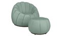 Ver imagem 2 de Kit Poltrona Decorativa C/ Puff Concha Veludo Acqua - Londrilar