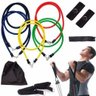Kit Elásticos Extensores 13 Peças Musculação Yoga Pilates - 1