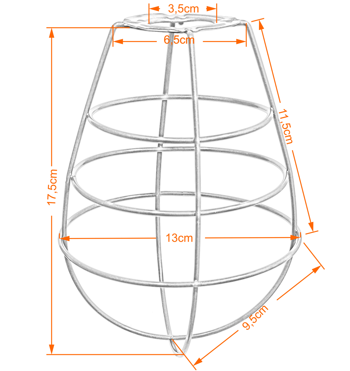 Cupula de Aramado Lampshape Cobre para Pendentes e Abajures - 2