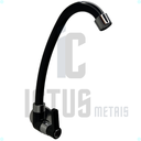 Ver imagem 7 de Torneira Cozinha Parede Giratória Bica Móvel Abs 1/4 de Volta Único