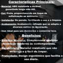 Ver imagem 5 de Torneira Cozinha Parede Giratória Bica Móvel Abs 1/4 de Volta Único