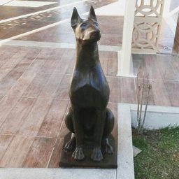 CACHORRO DOBERMANN O PAR ESCULTURA FERRO FUNDIDO PRONTO ARTES - 7