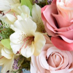 Flores artificiais Arranjo de Flores Rosas e Astromélias no Taça Rose Gold|Formosinha - 11