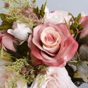 Ver imagem 4 de Flores artificiais Arranjo de Flores Rosas e Astromélias no Taça Rose Gold|Formosinha