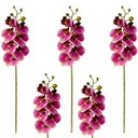 Ver imagem 1 de Haste Orquídea Artificial Rosa e Amarela - Kit 12 Unidades | Formosinha