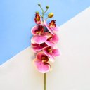 Ver imagem 3 de Haste Orquídea Artificial Rosa e Amarela - Kit 12 Unidades | Formosinha