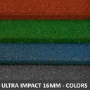 Ver imagem 1 de Piso De Borracha Fitness 0,50 x 0,50m 16mm Colors Ultra Impact - Verde