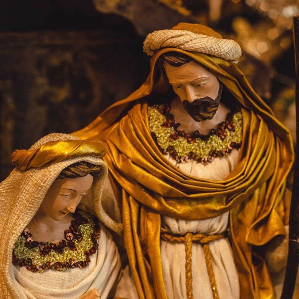 Sagrada Família Branco e Dourado 35cm | Linha Sacra Formosinha - 3